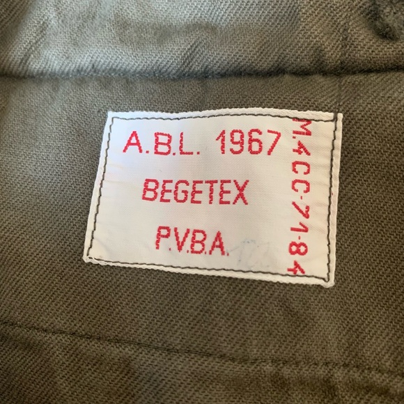 Vintage Belgian Military Surplus Wool Trousers, OD Green, size 32 - Picture 9 of 9